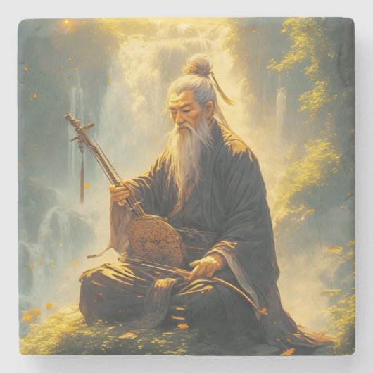 The Hermit's Shan Shui Steinuntersetzer (Vorderseite)