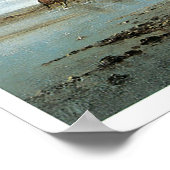 The Heron Hunt (Algerien), 1865 Eugene Fromentin Poster (Ecke)