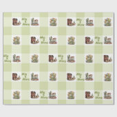 The & Hers Cowboy & Cowgirl Boots Wrapping Paper Geschenkpapier (Flach)