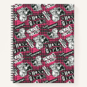 The Hex Girls Punk Karo-Muster Notizblock