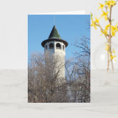 "The Hexe's Hat Tower" Hallowe’en card Karte (Gelbe Blume)