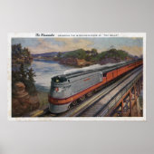 The Hiawatha Streamline Train Poster (Vorne)