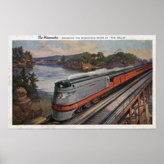 The Hiawatha Streamline Train Poster (Vorne)