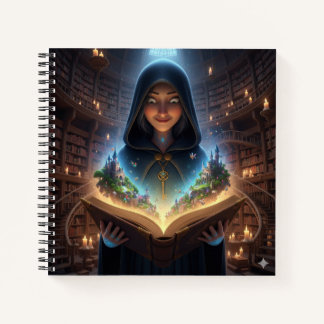 The Hidden Library Guardian Notebook Notizblock