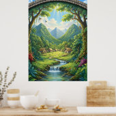 The Hidden Village of the Emerald Forest Poster (Küche)
