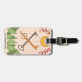 The Hierophant major arcana tarot card moon Gepäckanhänger (Vorderseite horizontal)