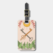 The Hierophant major arcana tarot card moon Gepäckanhänger (Vorderseite vertikal)