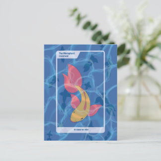 The Hierophant reversed Tarot Inspired Art Postkarte