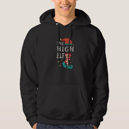The High Elf Cute Ugly Christmas Sweater Family Hoodie (Vorderseite)