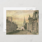 The High Street, Oxford, graviert von G. Hollis Postkarte (Vorne/Hinten)