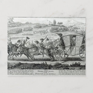 The Highland Chase, 21. Februar 1745 Postkarte