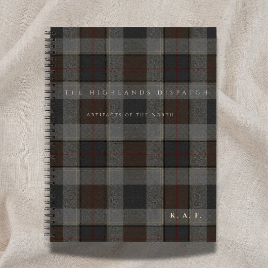 The Highlands Dispatch: Tartan Field Notizblock