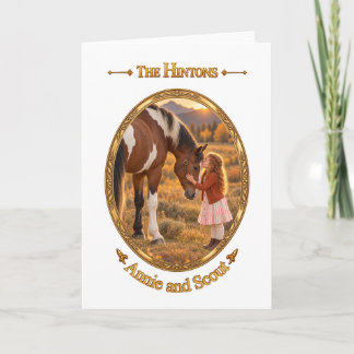 The Hintons Annie und Scout Horse Art Card Karte