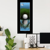 "The Hip Place" - Funny Golf Art Poster (Heimbüro)