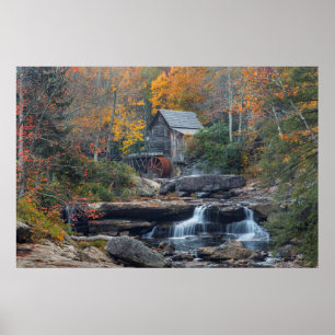 The Historic Grist Mill On Glade Creek Poster