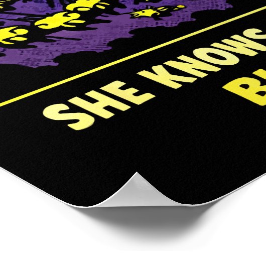 The Hive Mind Sci-Fi Queen Bee Art Poster (Ecke)