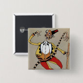 "The HM Woggle-Bug TE" von John R Neill Button (Vorne & Hinten)