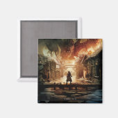 The Hobbit - Laketown Movie Poster Magnet (Vorderseite/Rückseite)