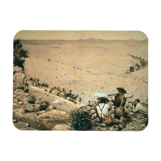 "The Hold Up", c.1900 (Öl auf Leinwand) Magnet (Horizontal)