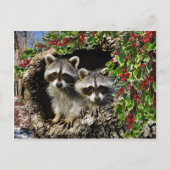 "The Holly Berry Twins" Postkarte (Vorderseite)