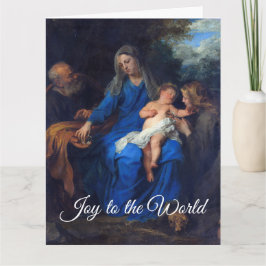 The Holy Family Baby Jesus Christmas Greetings Karte