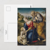 The Holy Family by Raphael Postkarte (Vorne/Hinten)