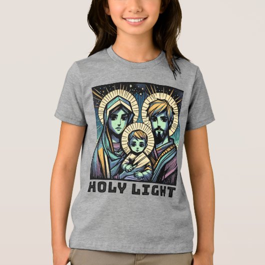 The Holy Family: Holy Light Tri-Blend Shirt (Vorderseite)