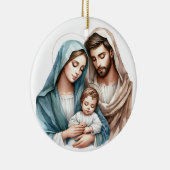 The Holy Family Keramik Ornament (Rechts)