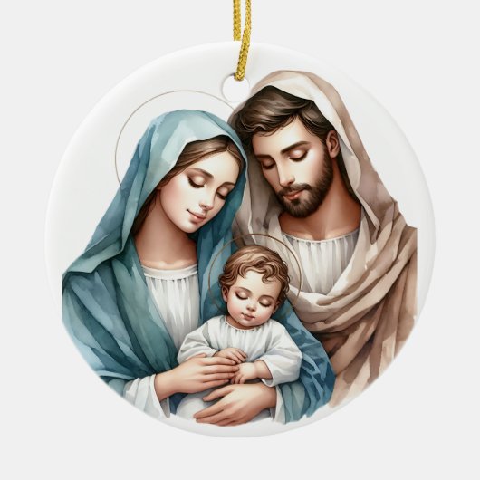 The Holy Family Keramik Ornament (Vorne)