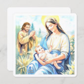 The Holy Family - Nativity Feiertagskarte (Vorne/Hinten)