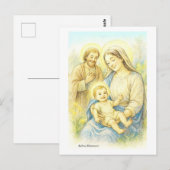 The Holy Family - Nativity Postkarte (Vorne/Hinten)