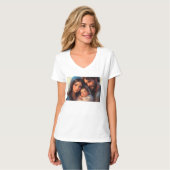 The Holy Family Women's V-Neck Tee Shirt (Vorderseite Vollansicht)