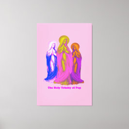 The Holy Trinity of Pop Vierges Marie Multicolores Leinwanddruck