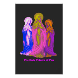 The Holy Trinity of Pop Vierges Marie Multicolores Poster