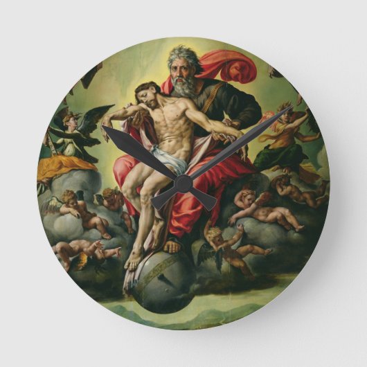 The Holy Trinity Runde Wanduhr (Vorderseite)