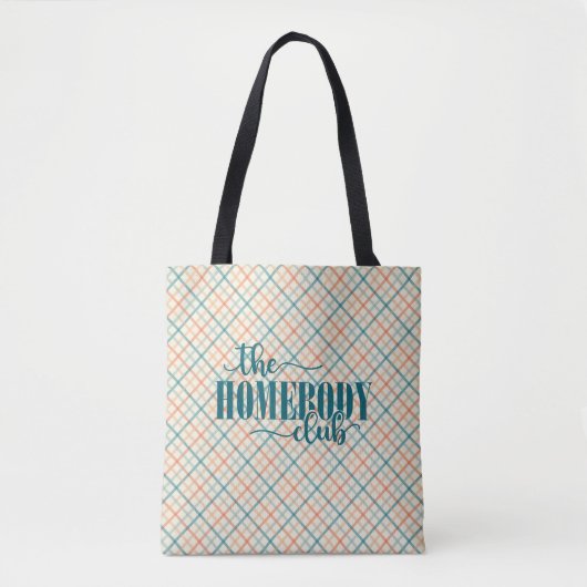 The Homebody Club Plaid Tasche (Vorderseite)