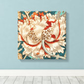 The Honeysuckle Pattern (William Morri-1876) Leinwanddruck (Insitu (Holzboden))