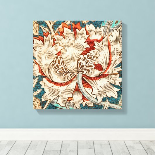 The Honeysuckle Pattern (William Morri-1876) Leinwanddruck (Insitu (Holzboden))