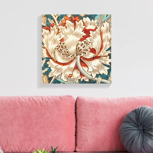 The Honeysuckle Pattern (William Morri-1876) Leinwanddruck (Insitu (Wohnzimmer))