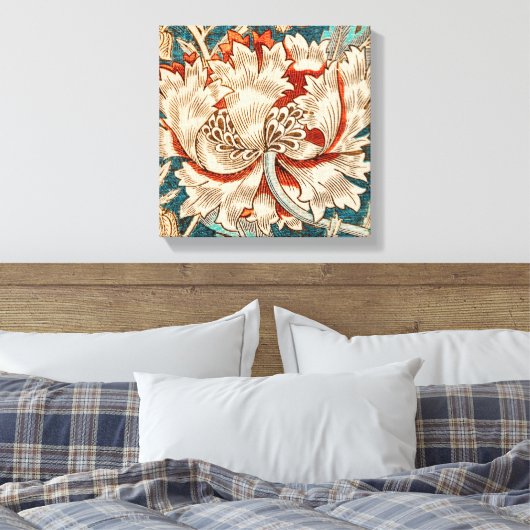 The Honeysuckle Pattern (William Morri-1876) Leinwanddruck (Insitu (Schlafzimmer))