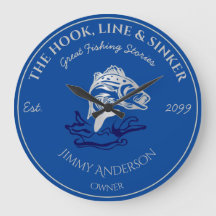 The Hook Line & Sinker Bar, Wall Clock