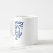 The Horrors Persist But So Do I Funny Cowboy Cat Kaffeetasse (Vorderseite Links)