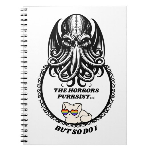 The Horrors PURRsist Spiral Foto Notebook Notizblock (Vorderseite)