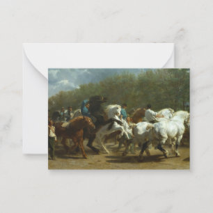 The Horse Fair by Rosa Bonheur Mitteilungskarte
