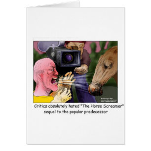 The Horse Screamer Lustige T-Shirts Geschenkkarten