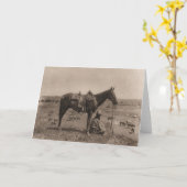 The Horse Wrangler 1910 Karte (Gelbe Blume)