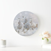 The Horses Große Wanduhr (Zuhause)