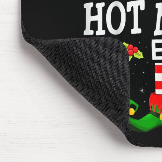 The Hot Mama Elf Christmas Family Matching Pajama  Mousepad (Ecke)