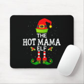 The Hot Mama Elf Christmas Family Matching Pajama Mousepad (Mit Mouse)