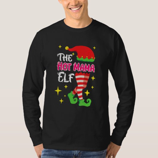 The Hot Mama Elf Mother Elf T-Shirt (Vorderseite)
